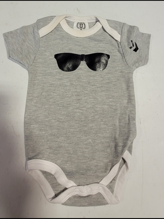Other - Unbranded Gray Sunglasses Graphic Baby Bodysuit